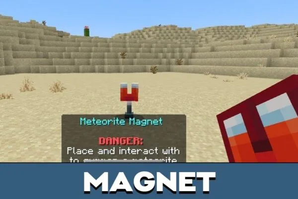 Magnet from Meteorites Mod for Minecraft PE
