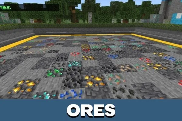 Ores from Pickaxe Mod for Minecraft PE