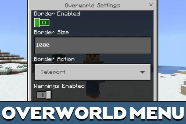 Overworld from World Border Mod for Minecraft PE