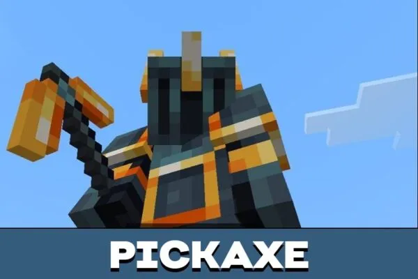 Pickaxe from Meteorites Mod for Minecraft PE