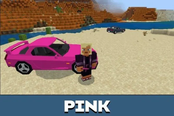 Pink Mazda Mod for Minecraft PE