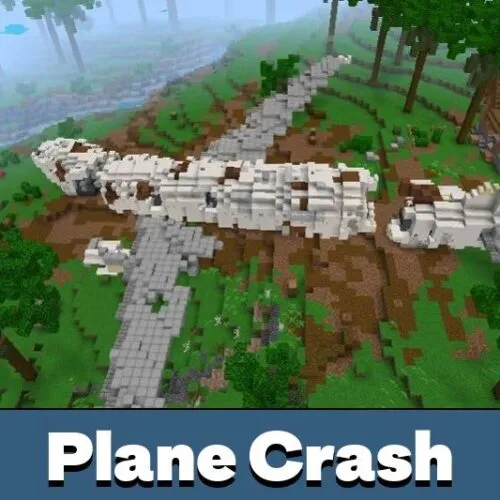 Plane Crash Survival Map for Minecraft PE
