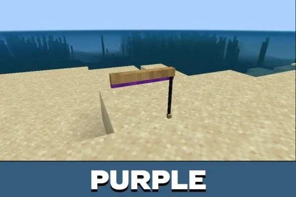 Purple Blinds Mod for Minecraft PE