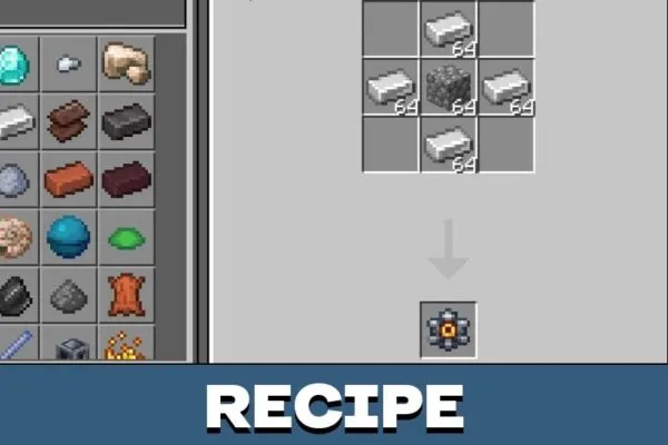 Recipe from Simple Autosmelting Mod for Minecraft PE