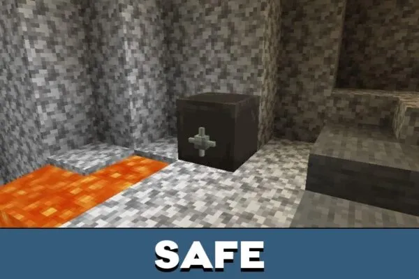 Safe from Cave Furniture Mod for Minecraft PE
