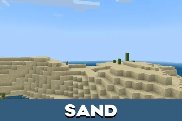 Sand from Old World Generation Map for Minecraft PE