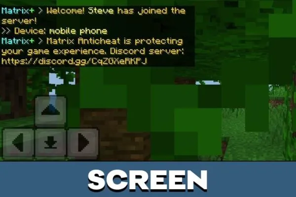Screen from AntiCheat Mod for Minecraft PE