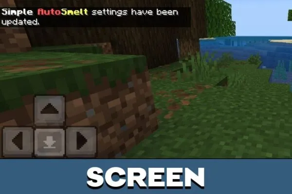 Screen from Simple Autosmelting Mod for Minecraft PE