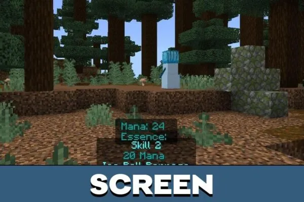 Screen from Frost Magic Mod for Minecraft PE