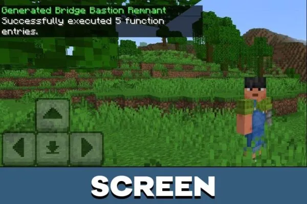 Screen from Nether Generator Mod for Minecraft PE