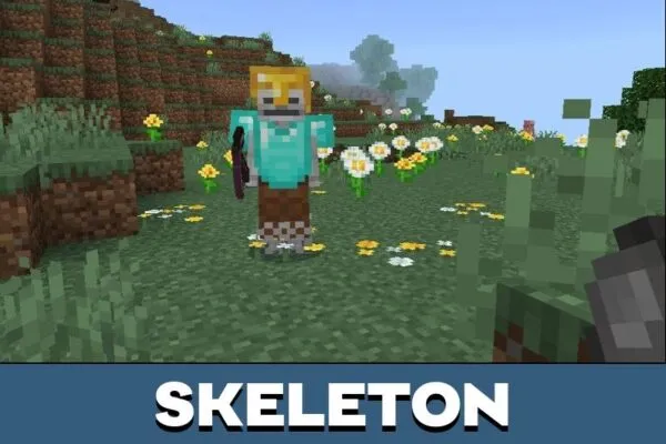Skeleton from Horde of Mobs Mod for Minecraft PE