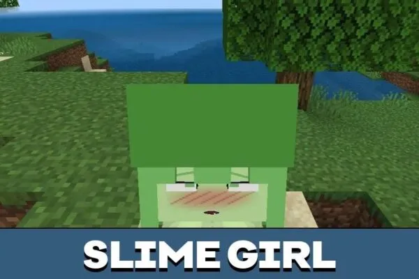 Slime Girl from Addons for Minecraft PE 1.21