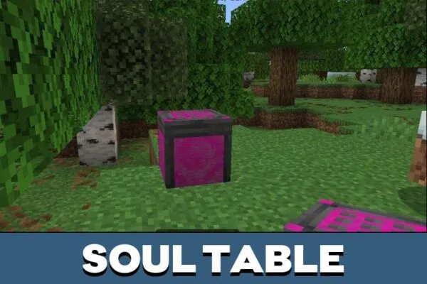 Soul Table from Block Pets Mod for Minecraft PE