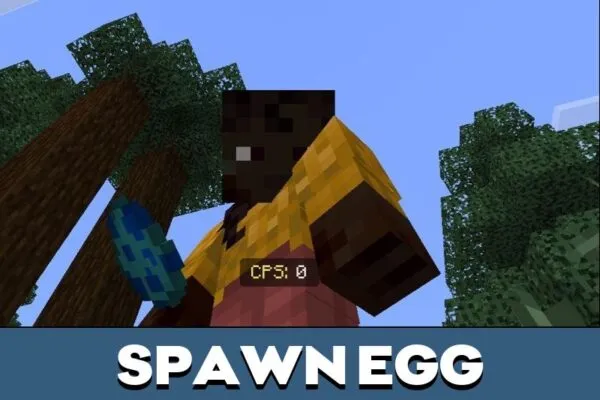 Spawn Egg from Click Speed Bot Mod for Minecraft PE
