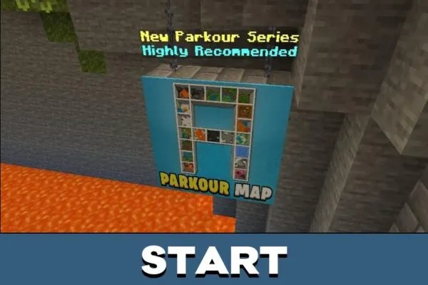 Start from Impossible Parkour Mod for Minecraft PE