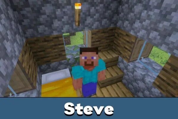 Steve from Better Sounds Texture Pack สำหรับ Minecraft PE
