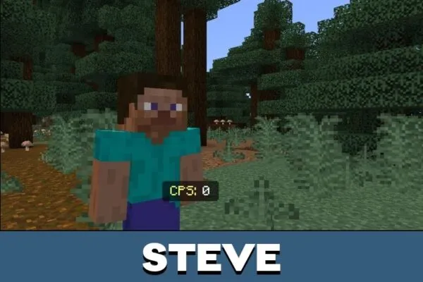 Steve from Click Speed Bot Mod for Minecraft PE