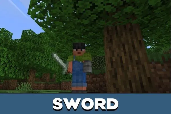Sword form Aurorian Craft Mod for Minecraft PE