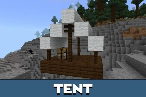 Tent from Pillage Mod for Minecraft PE