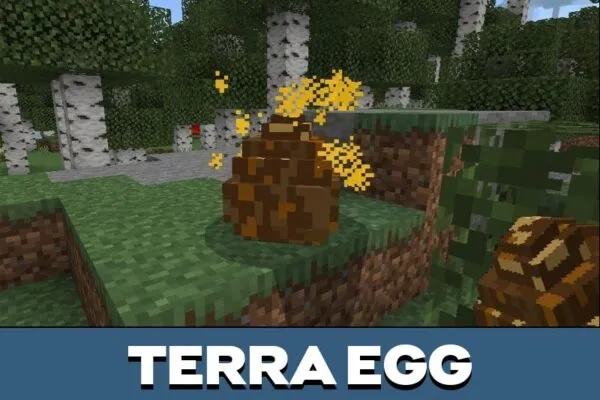 Terra Egg from Dragon Mount 3 Mod for Minecraft PE