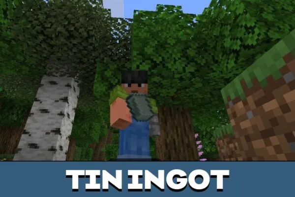 Tin Ingot form Aurorian Craft Mod for Minecraft PE