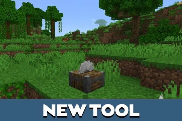 New Tool from Wood Cutter Mod for Minecraft PE