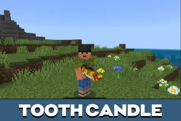 Tooth Candle from Chomp Mod for Minecraft PE
