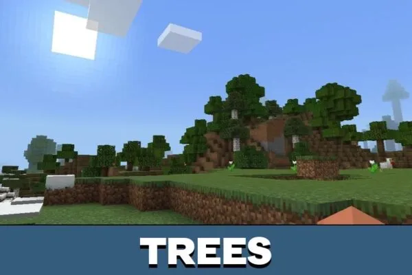 Trees from Old World Generation Map for Minecraft PE
