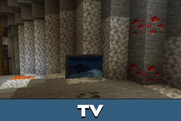 TV from Cave Furniture Mod for Minecraft PE