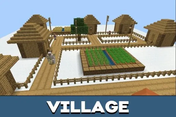 Village from Cloud Survival Map for Minecraft PE