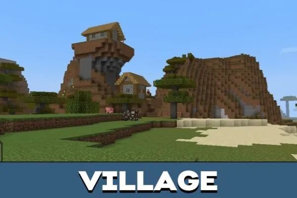 Village from Old World Generation Map for Minecraft PE