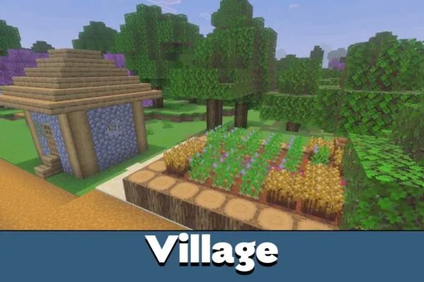 Village from Truly Bedrock Texture Pack for Minecraft PE