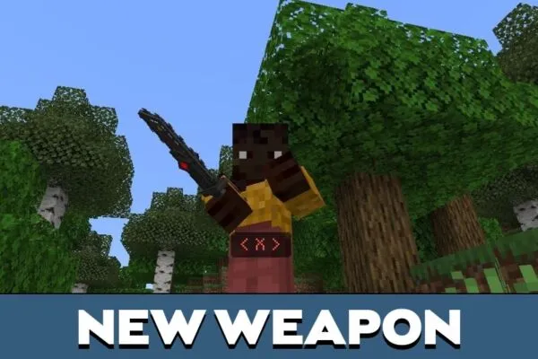 Weapon from Slasher Sword Mod for Minecraft PE