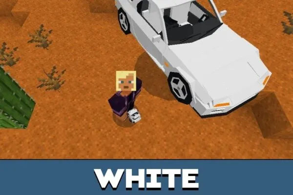 White Mazda Mod for Minecraft PE