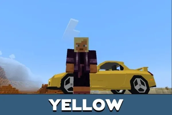 Yellow Mazda Mod for Minecraft PE