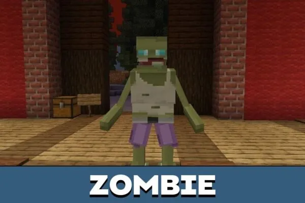 Zombie from End of the World Mod for Minecraft PE
