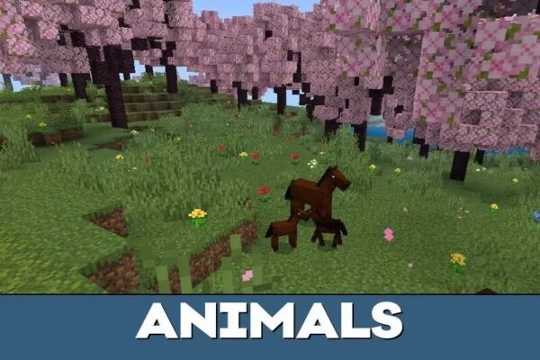 Animals from Pink House Map for Minecraft PE