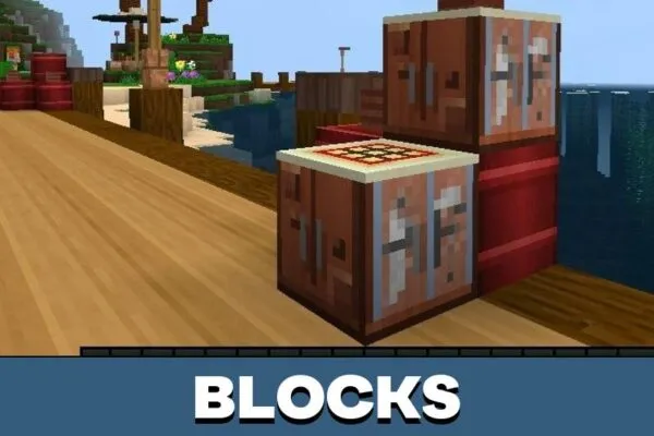 Blocks from Summer Luxury Resort Map for Minecraft PE