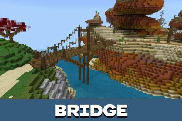 Bridge from Minigame Island Map for Minecraft PE