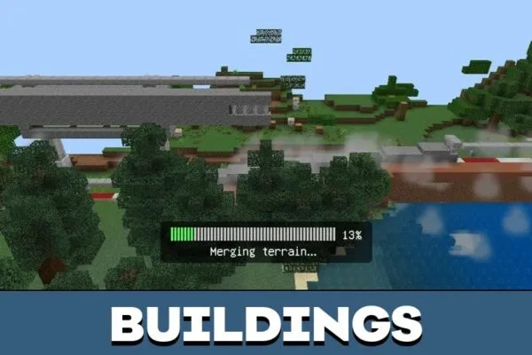 Building from Realistic Cars Mod for Minecraft PE