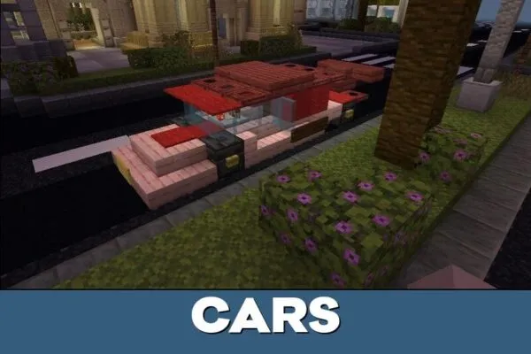 Cars from Las Vegas Map for Minecraft PE