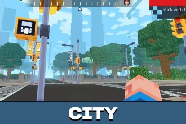 City from Superman Map for Minecraft PE