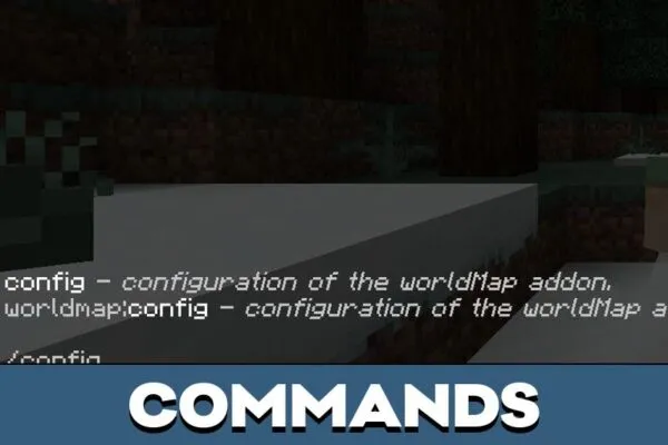 Commands from Explorers Map Mod for Minecraft PE