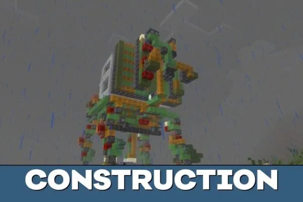 Construction from Walking House Map for Minecraft PE