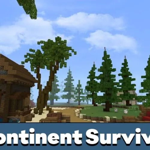 Continent Survival Map for Minecraft PE