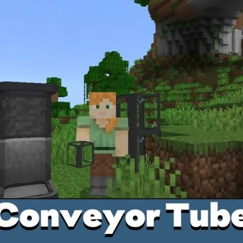 Conveyor Tube Mod for Minecraft PE