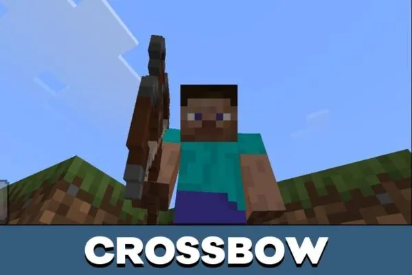 Crossbow from 99 Night Forest Mod for Minecraft PE