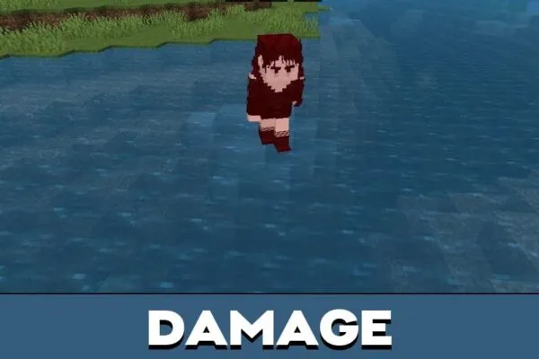 Damage from Wednesday Mod for Minecraft PE