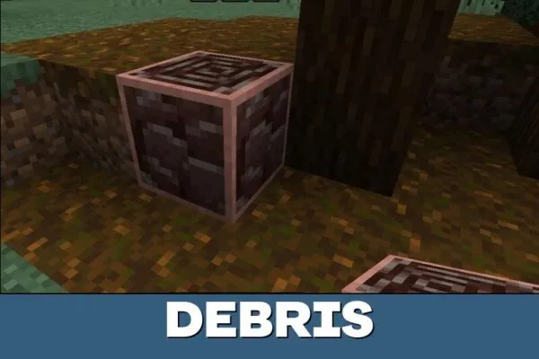 Debris Ore Highlighter Mod for Minecraft PE
