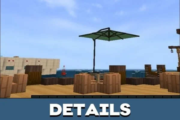 Details from Summer Luxury Resort Map for Minecraft PE
